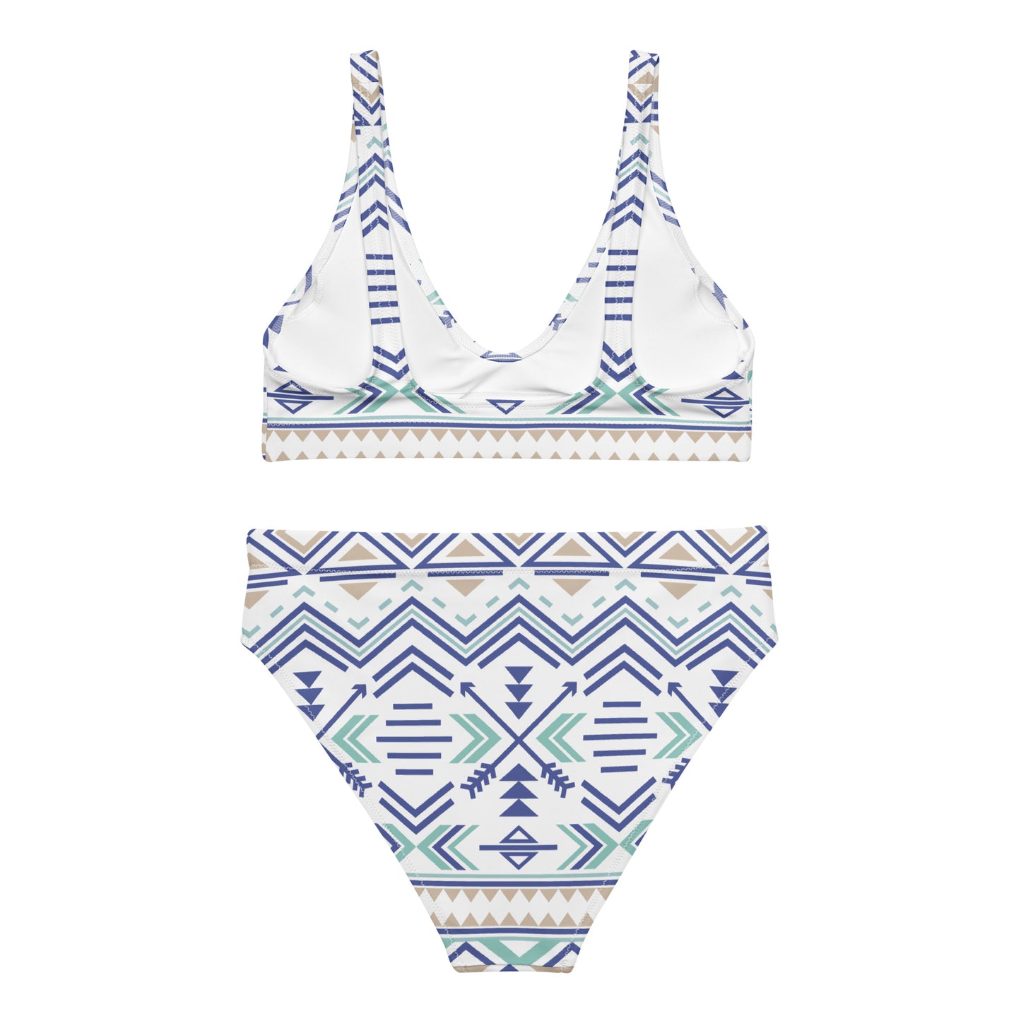 Pattern Aztec Recycled High-Waist Bikini