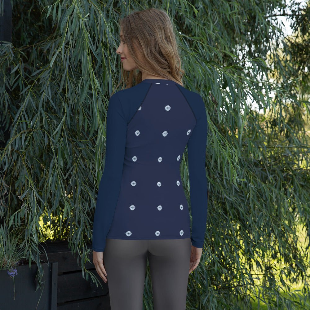 Indigo Balls Women's Rash Guard
