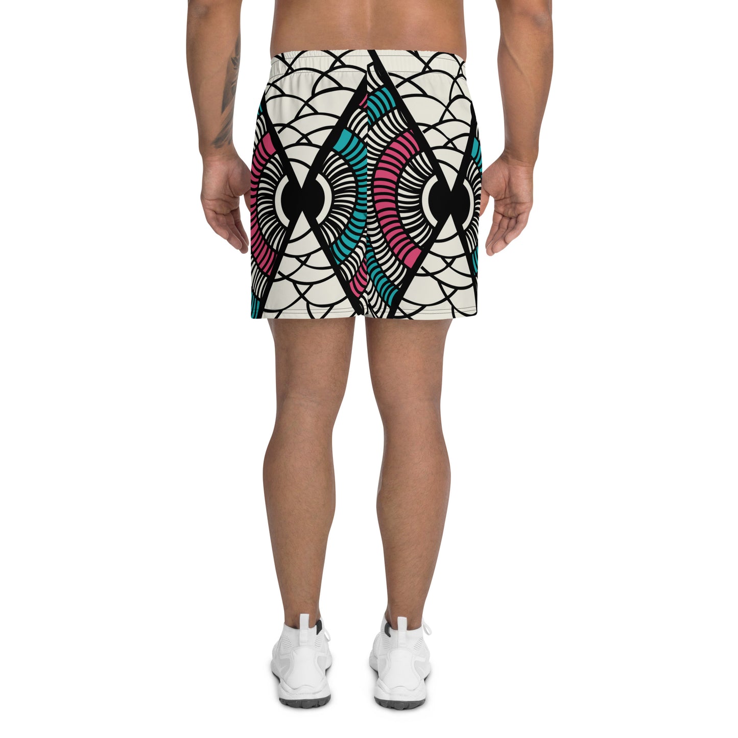 Ankara Print Athletic Recycled Men's Shorts