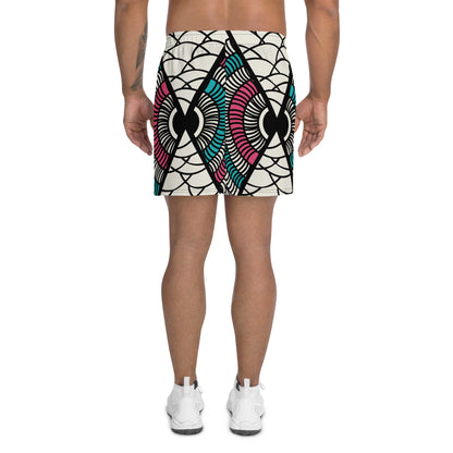 Ankara Print Athletic Recycled Men's Shorts