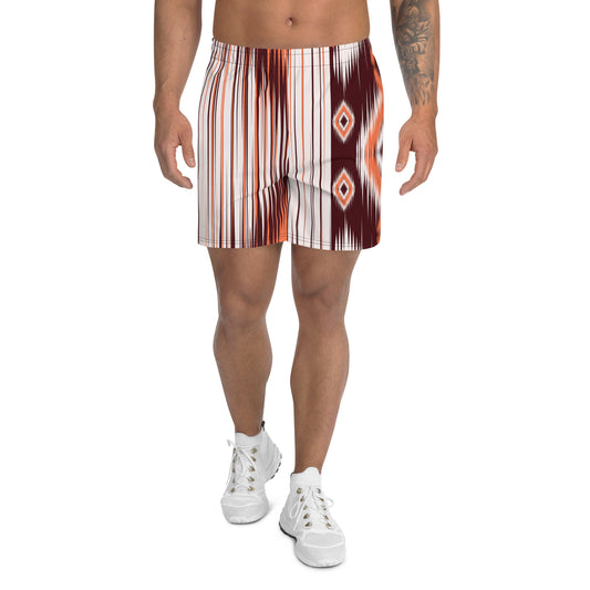 Brown Aztec Print Men's Shorts