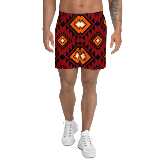 Brown African  Print Men's Shorts