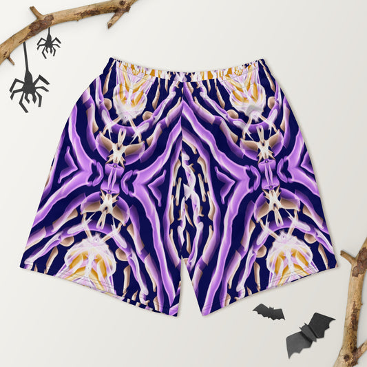 Purple African Print Men's Shorts