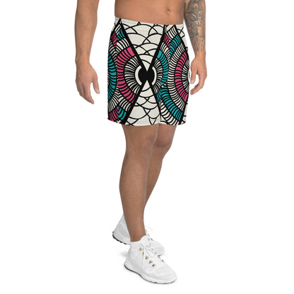 Ankara Print Athletic Recycled Men's Shorts