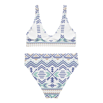Pattern Aztec Recycled High-Waist Bikini